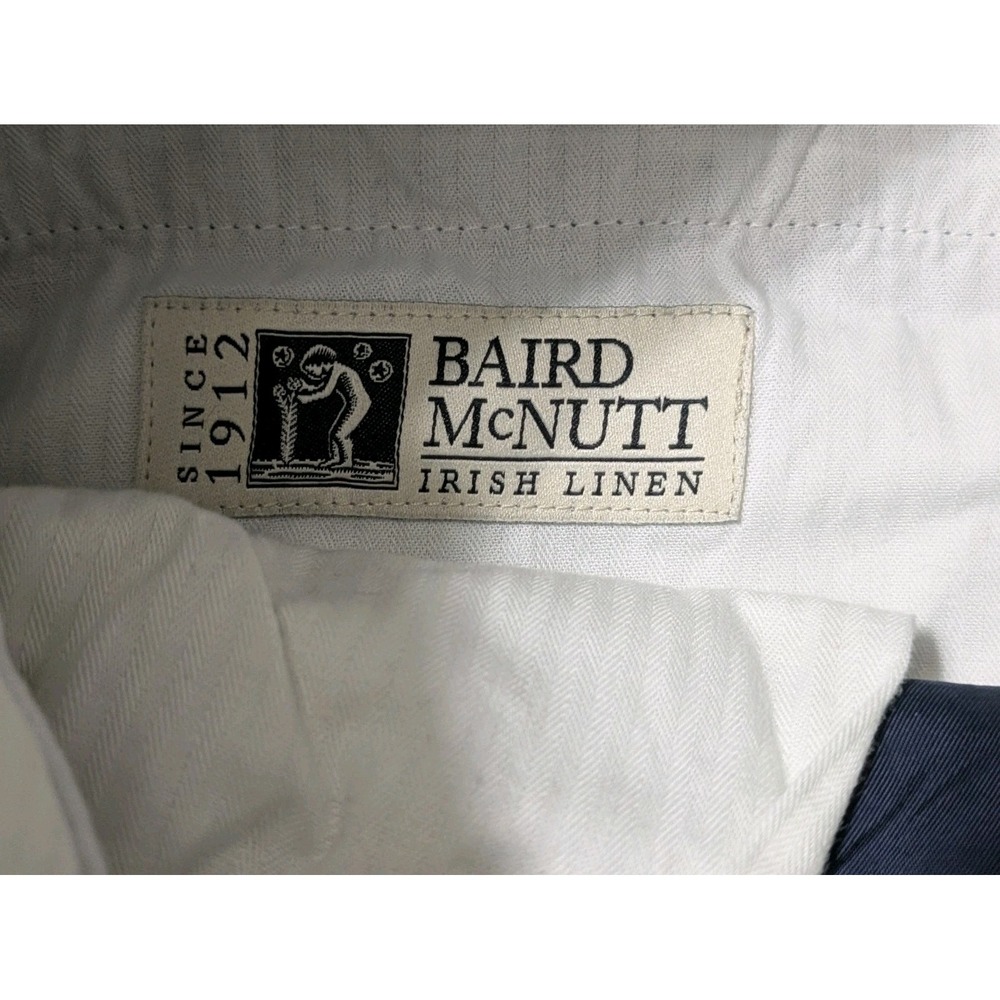 J. CREW Ludlow Slim fit suit pant Blue Baird McNutt Irish cotton Linen Size 34 - Picture 3 of 11